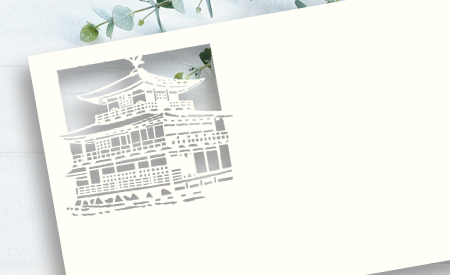 切り絵名刺 金閣寺
